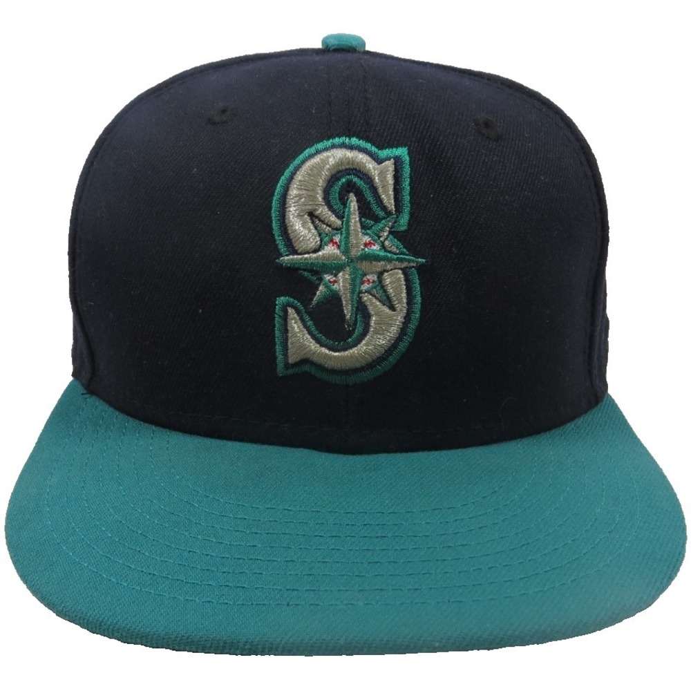 New Era 59FIFTY Seattle Mariners‎ Alternate On Field Fitted Hat 7 3/4 Navy Teal
